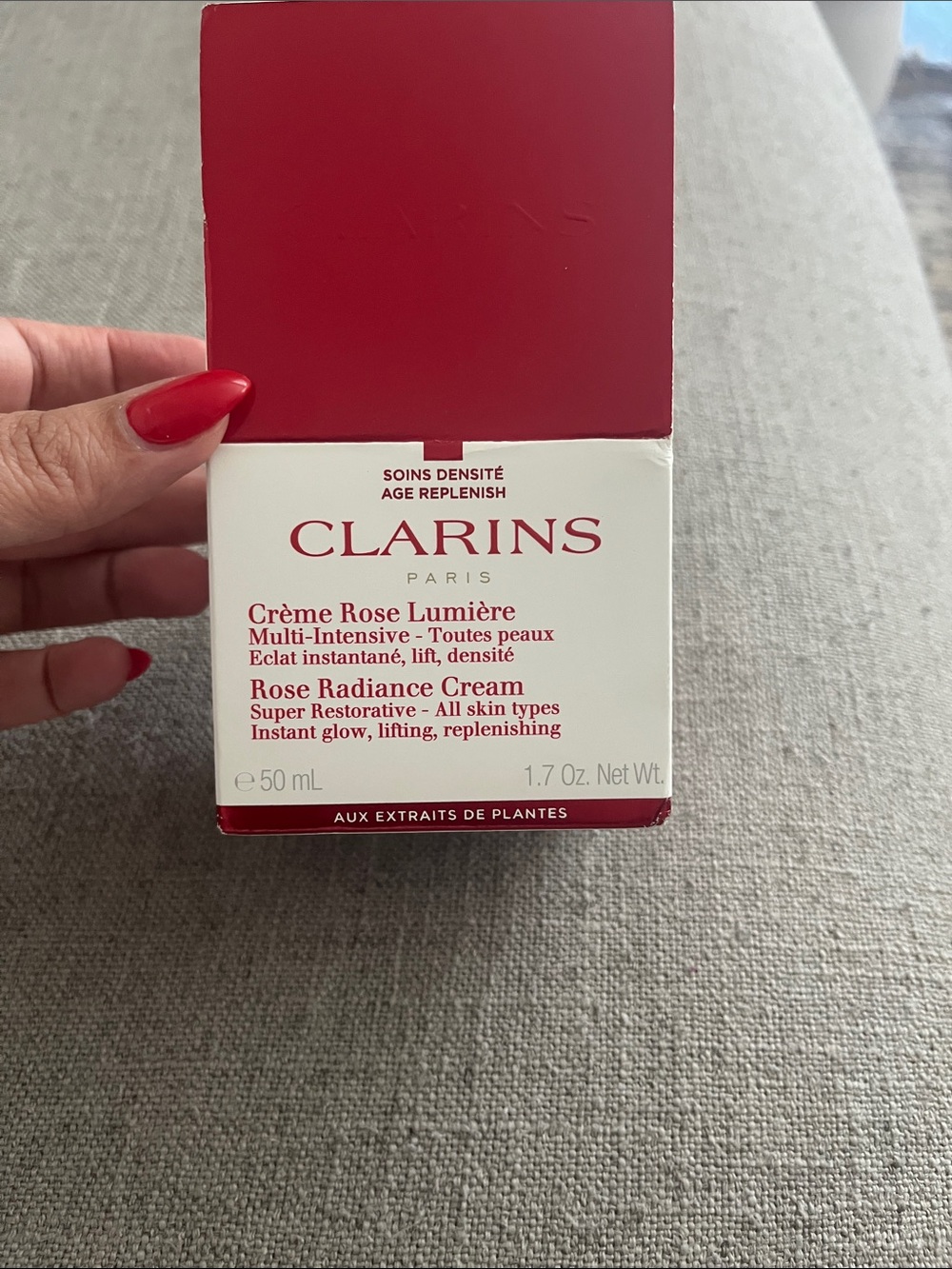 Clarins Rose Radiance Cream - Super restorative - New in box- sealed 50 ml
